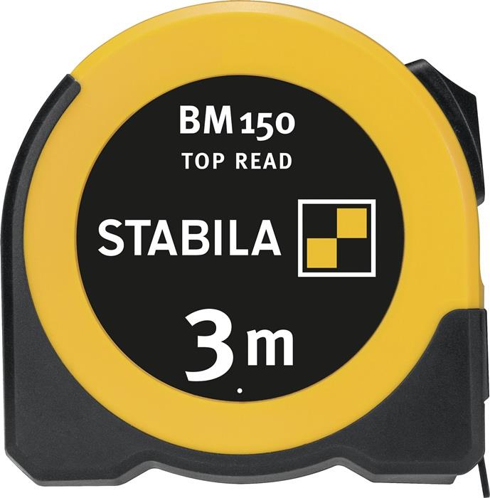 Taschenrollbandmaß BM 150 Länge 3 m Breite 16 mm mm/mm EGII ABS / TPE Feststeller STABILA