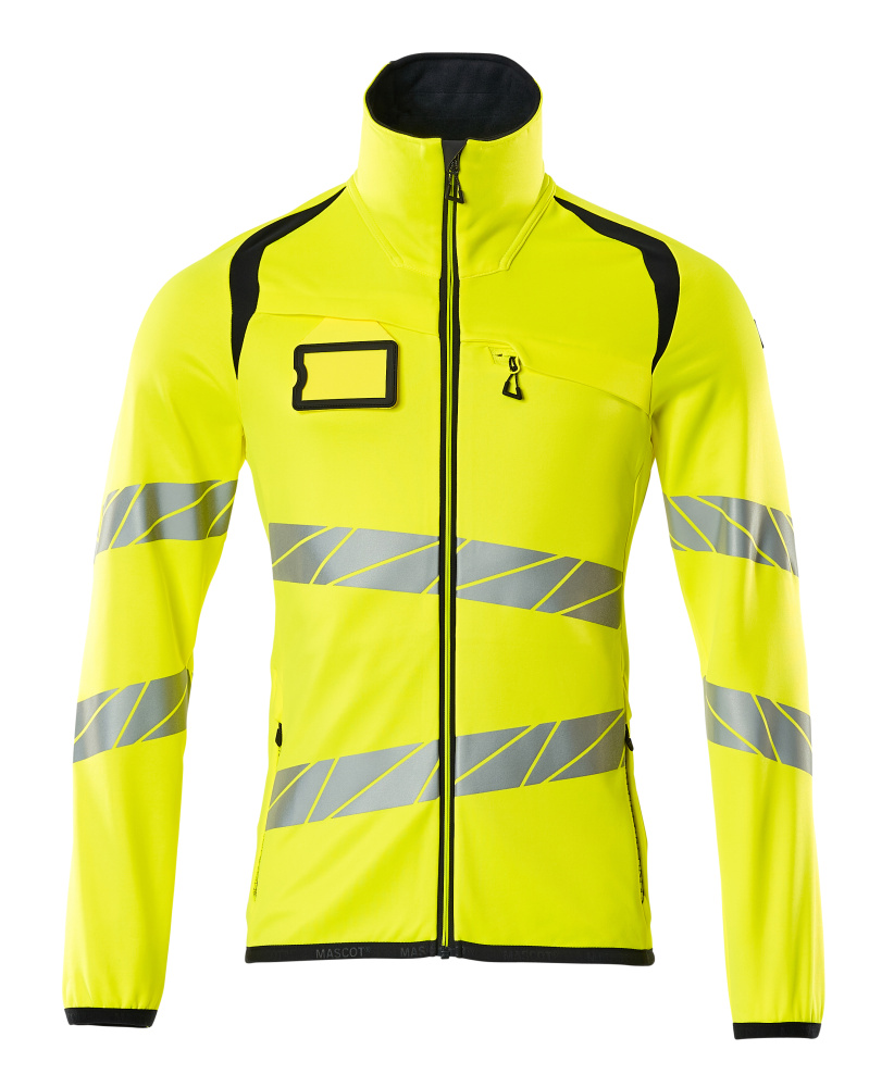 Fleecejacke ACCELERATE SAFE Hi-vis Gelb/Schwarzblau L