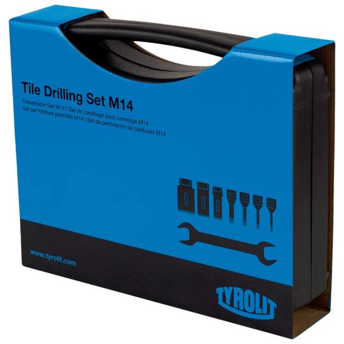 Fliesenbohrset DDT 8-teilig Ø 6, 8, 10, 12, 20, 25, 35 mm Schaft M14 TYROLIT