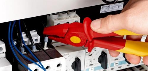 Kombizange L.180mm m.Weichkunststoff-Zone KU.glasfaserverst.VDE KNIPEX