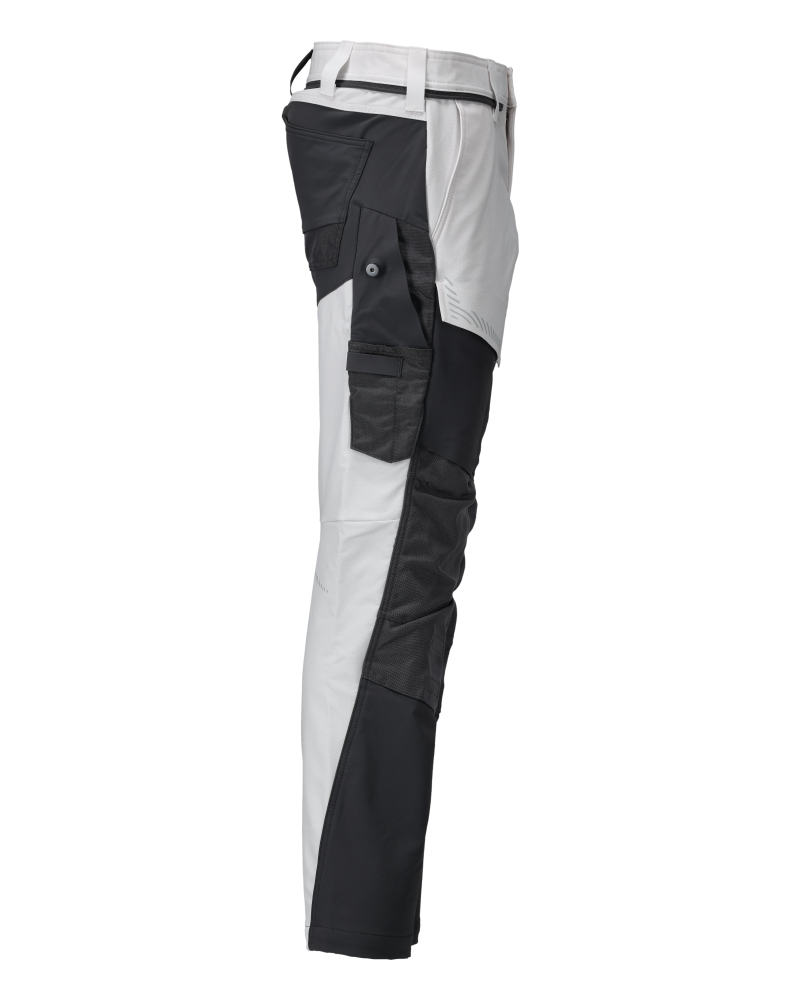 Hose mit Knietaschen CUSTOMIZED Weiß/Anthrazitgrau 76C48