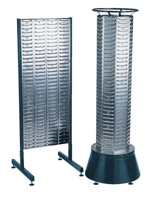 Doppelstativ Bodenstativ f.Sichtboxen (leer) B.571xT.570xH.1600mm f.Art.Nr.795659-795661ff. RAACO