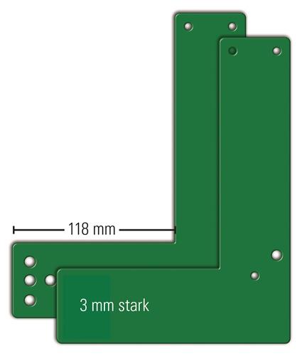 Montagepl.991770 Mont.an Stahl- u.HLT EH-Türwächter DIN L/R L170xB205mm GFS