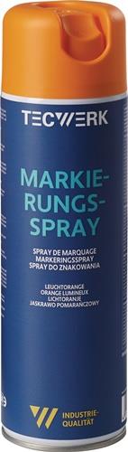 Markierungsspray leuchtorange 500ml Spraydose TECWERK