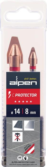 Fliesenbohrersatz C PROTECTOR 2-teilig Ø 8/14 mm ALPEN