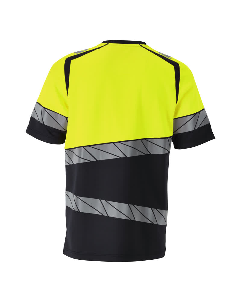 T-Shirt ACCELERATE SAFE Schwarzblau/Hi-vis Gelb L