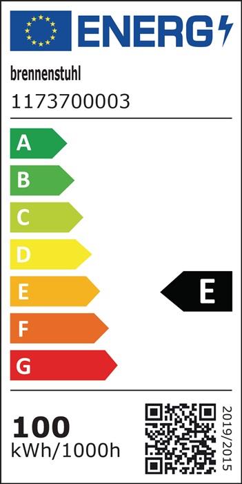 LED-Hybrid-Baustrahler 12050 MH 100 W 12000 lm 5 m Gummi-Neopren IP54 BRENNENSTUHL