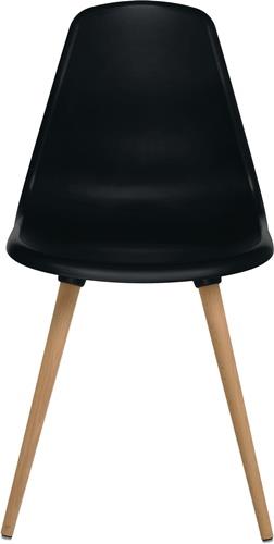 Mehrzweckstuhl schwarz Holzbeine Buche VE=2 St.im Krt.TOPSTAR