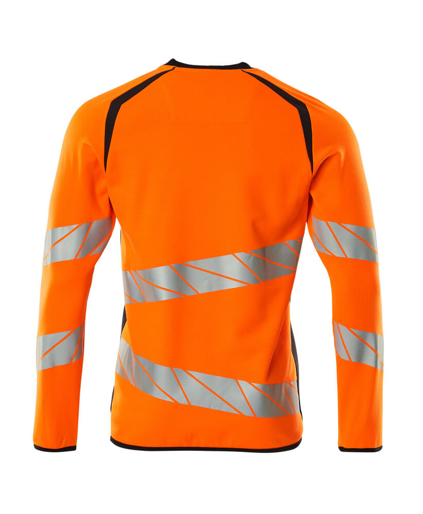 Sweatshirt ACCELERATE SAFE Hi-vis Orange/Schwarzblau M  ONE