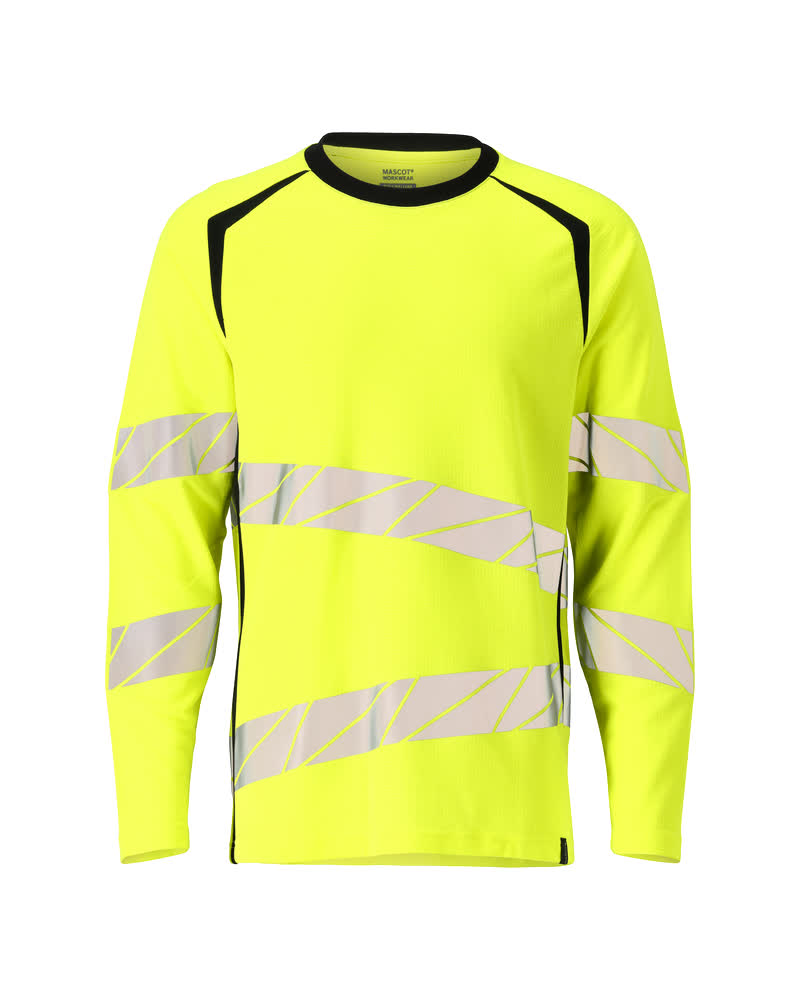 Langarmshirt ACCELERATE SAFE Hi-vis Gelb/Schwarz L  ONE