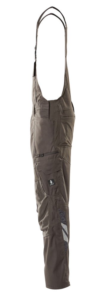 Latzhose mit Knietaschen ACCELERATE Dunkelanthrazit 82C44