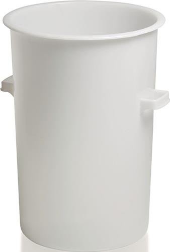 Kunststoffbehälter rd.110l HD-PE weiß D515xH733mm m.Außengriff CRAEMER