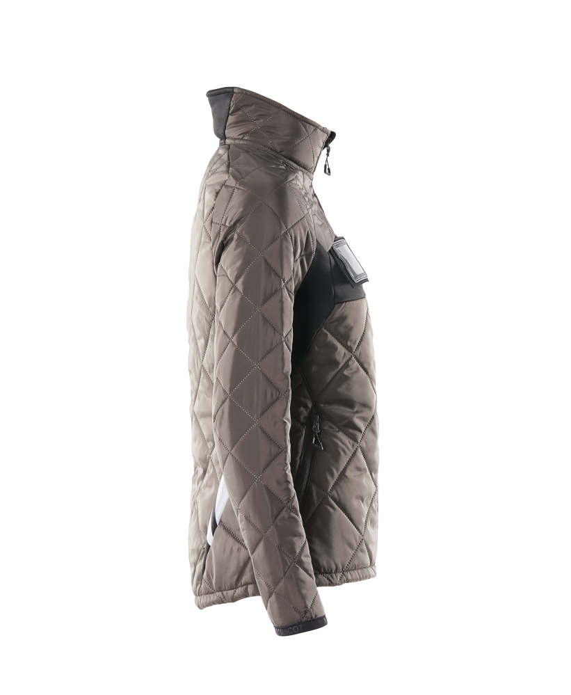Damen-Passform Thermojacke ACCELERATE Dunkelanthrazit/Schwarz 5XL