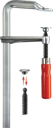 Ganzstahlschraubzwinge GZ Spann-W.1000mm A.120mm Holzgriff BESSEY