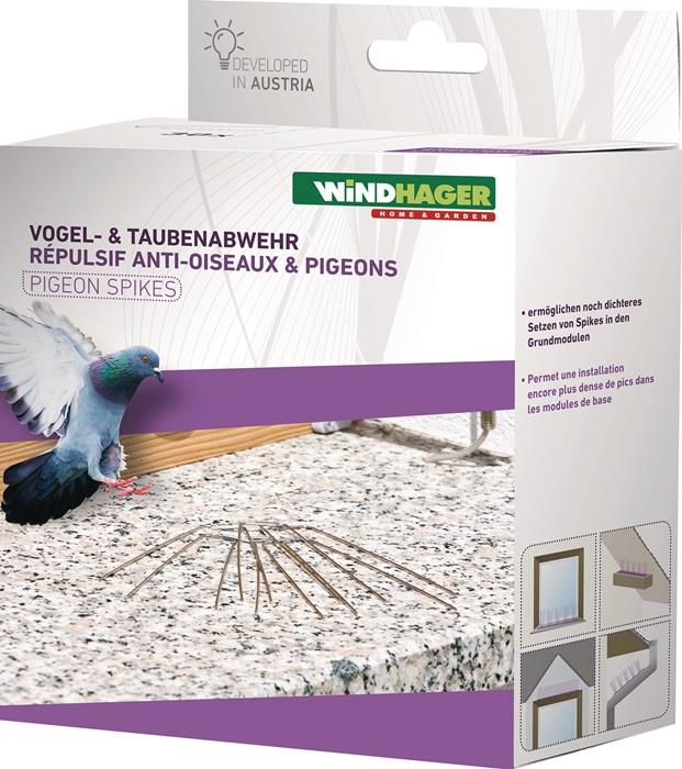 Vogel- und Taubenabwehr 30 Spikes WINDHAGER