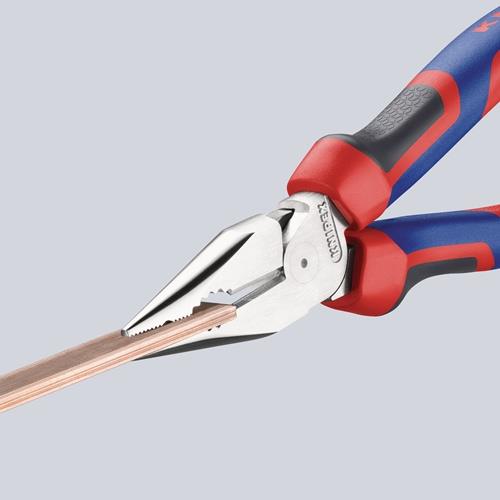 Spitzkombizange L.185mm pol.Comfort-Griff verchr.KNIPEX