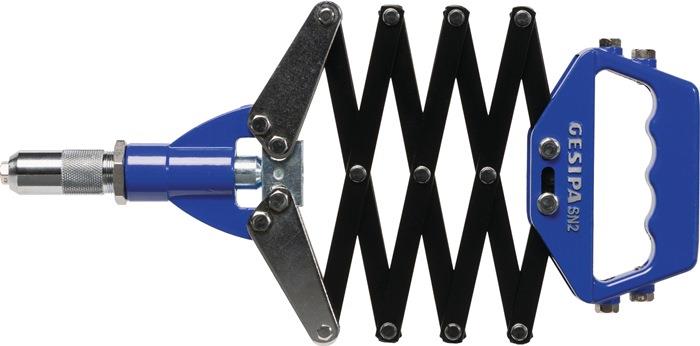 Scherenblindnietsetzgerät SN 2 Länge geschlossen: 310 offen: 810 mm Arbeitsbereich 3 - 6,4 mm GESIPA