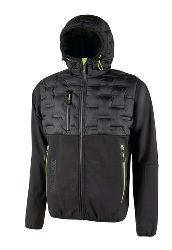 Hybrid-Softshelljacke Spock Gr.2XL schwarz/carbon U.POWER