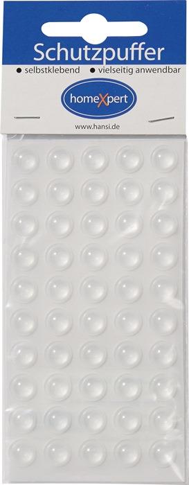Türanschlagdämpfer klar selbstklebend 10 mm Tafel à 50 St.