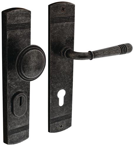Schutzgarnitur Helena Stahl/Zamak altgrau 72mm 38-84mm INTERSTEEL