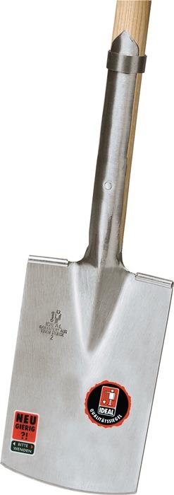 Rodespaten Blattmaß 285 x 185 mm Größe 2 mit Eschen-T-Stiel Stiellänge 850 mm 2800 g IDEAL