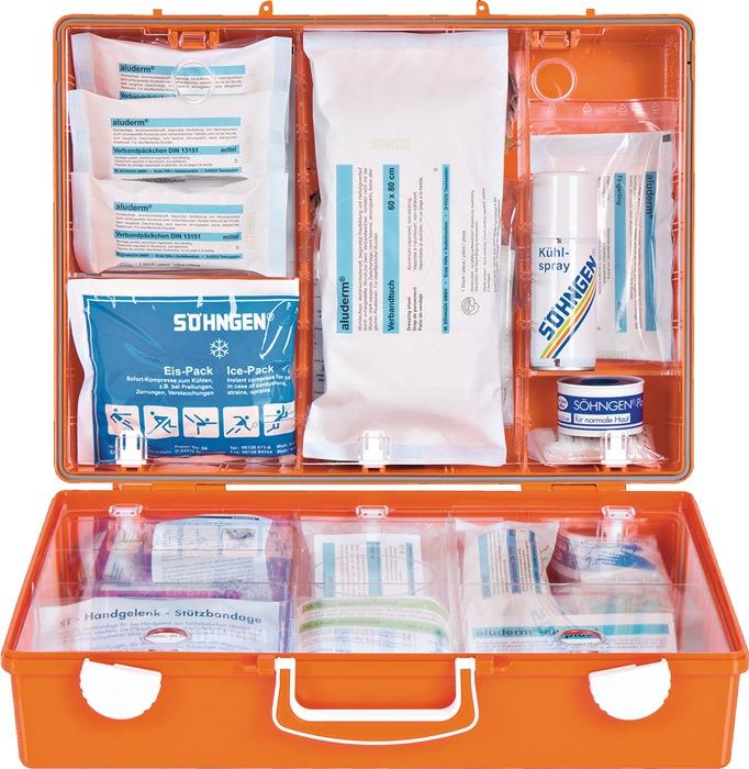 Erste Hilfe Koffer Beruf SPEZIAL Verwaltung B400xH300xT150ca.mm orange SÖHNGEN