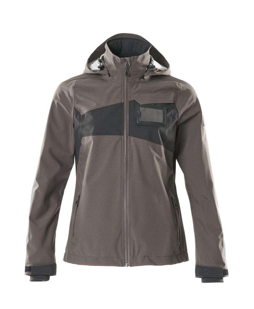 Damen-Passform Hardshelljacke ACCELERATE Dunkelanthrazit/Schwarz 3XL