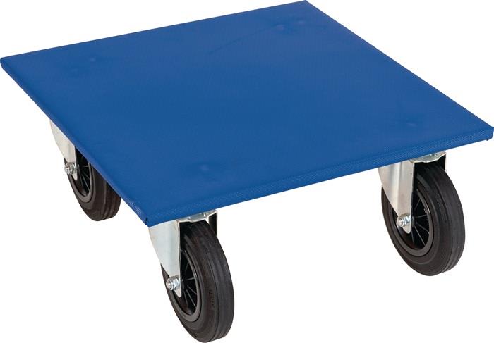 Transportroller ESB rolldolly Rad-Ø 200 mm 750 kg L600 mm B600 mm Vollgummi mit Anti-Rutschbelag