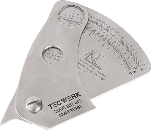 Schweißnahtspeziallehre Ablesegenauigkeit 0,1mm TECWERK