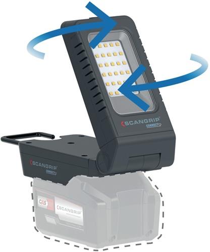 LED-Strahler BASIC CONNECT 97 W 1000 lm 5,2 Ah 18 V IP30 SCANGRIP