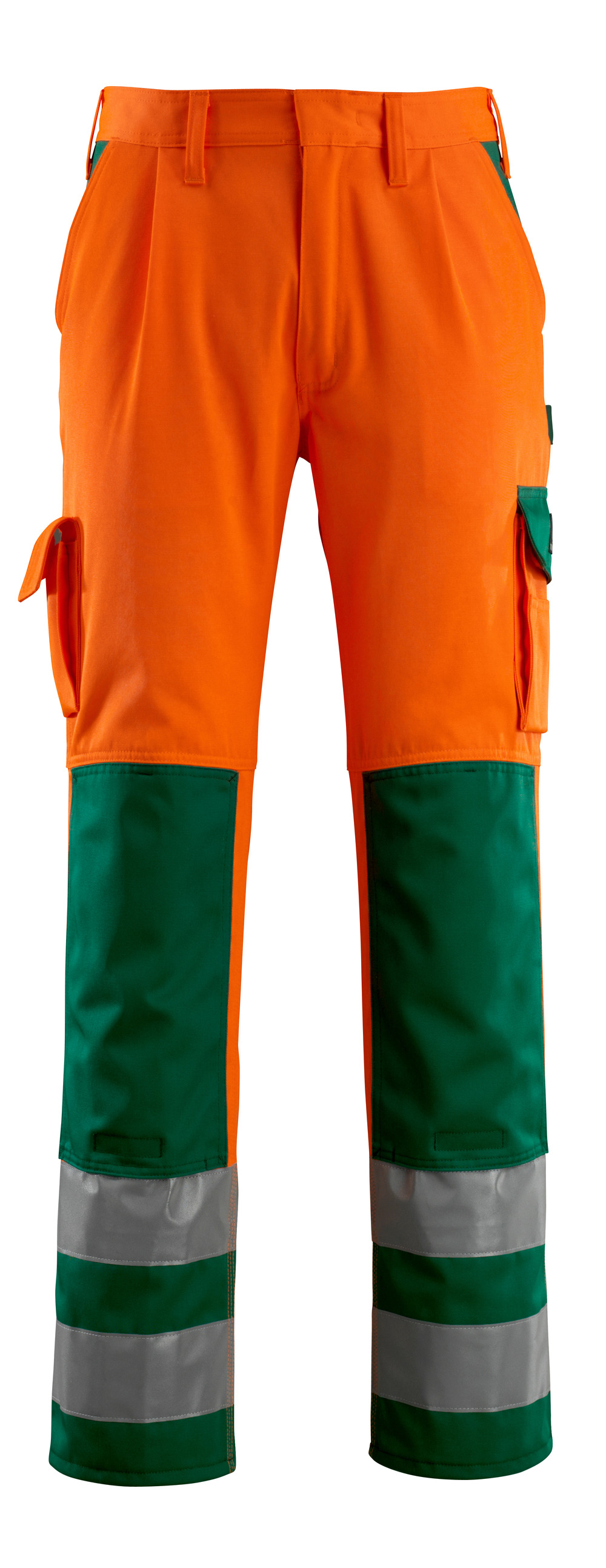 Hose mit Knietaschen SAFE COMPETE Hi-vis Orange/Grün 76C54