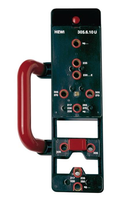 Bohrlehre BL305.6.10U Montage von Rosetten und Schildern HEWI