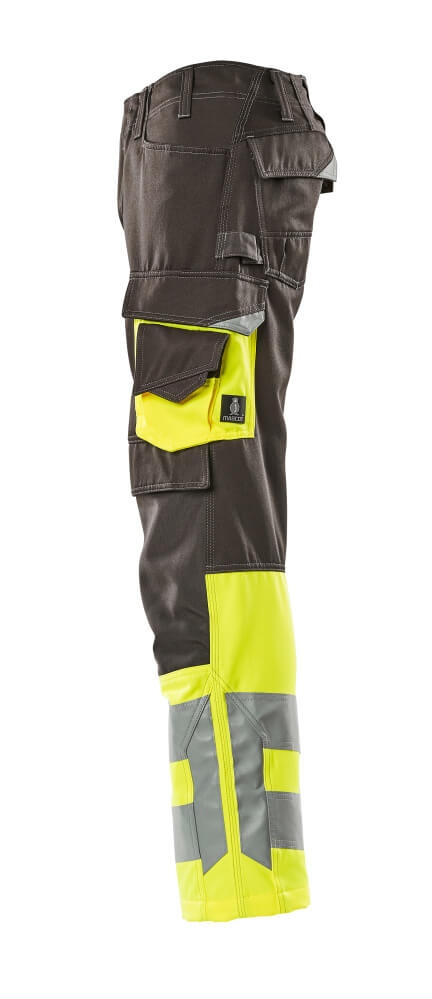 Hose mit Knietaschen SAFE SUPREME Dunkelanthrazit/Hi-vis Gelb 82C48