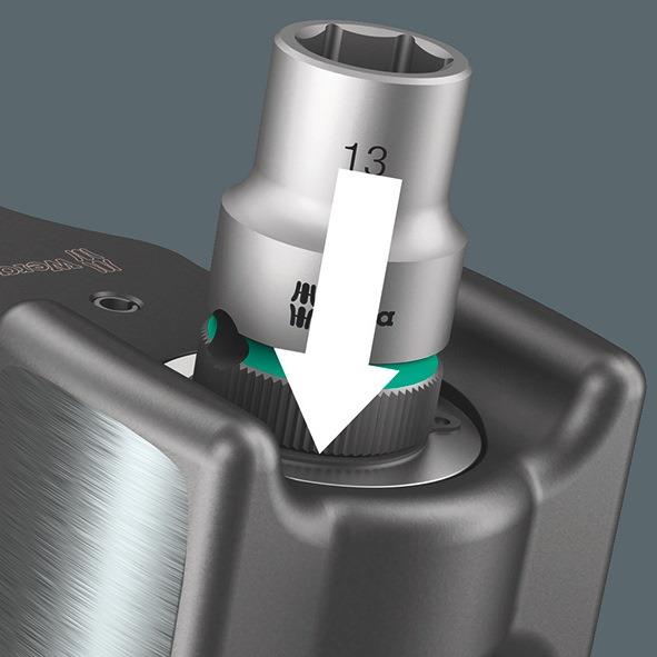 Durchsteckknarre 8002 C Koloss All Inclusive Set 1/2 ″ 30 Zähne m. unverlierb. Durchsteck VK WERA