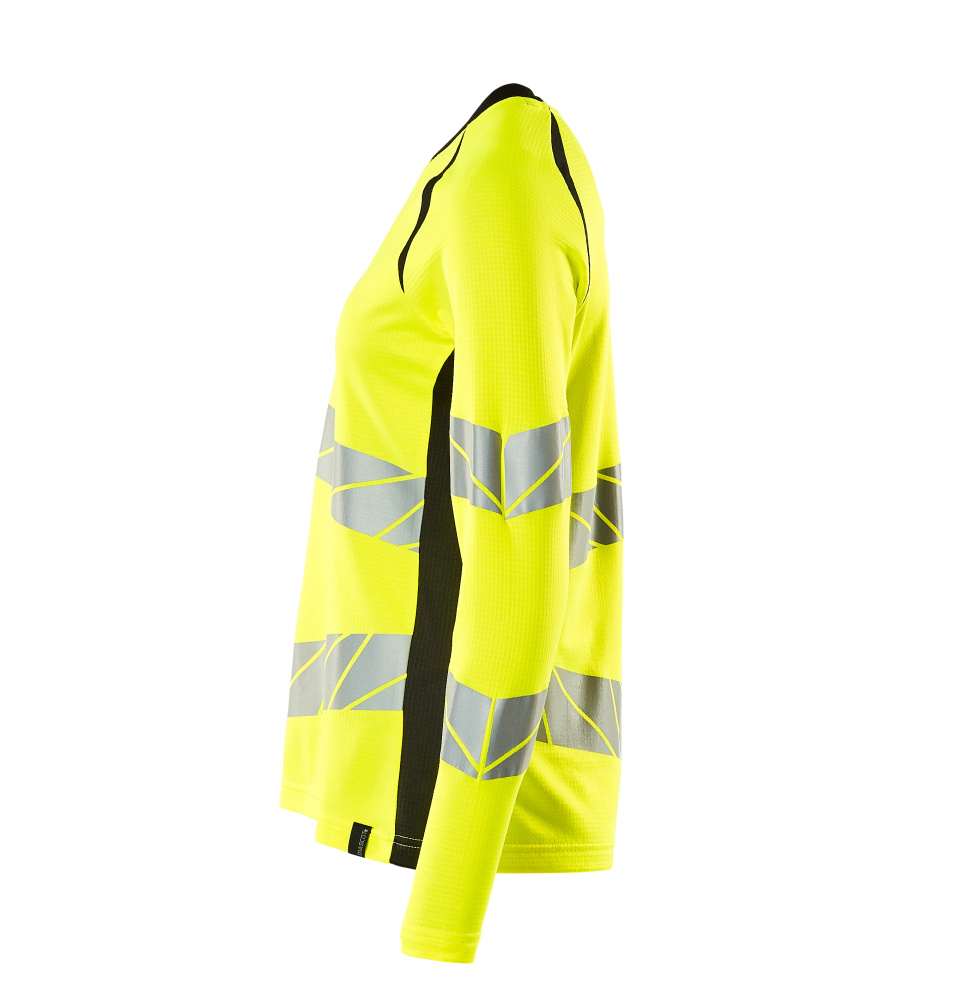 Damen-Passform Langarmshirt ACCELERATE SAFE Hi-vis Gelb/Schwarz 3XLONE