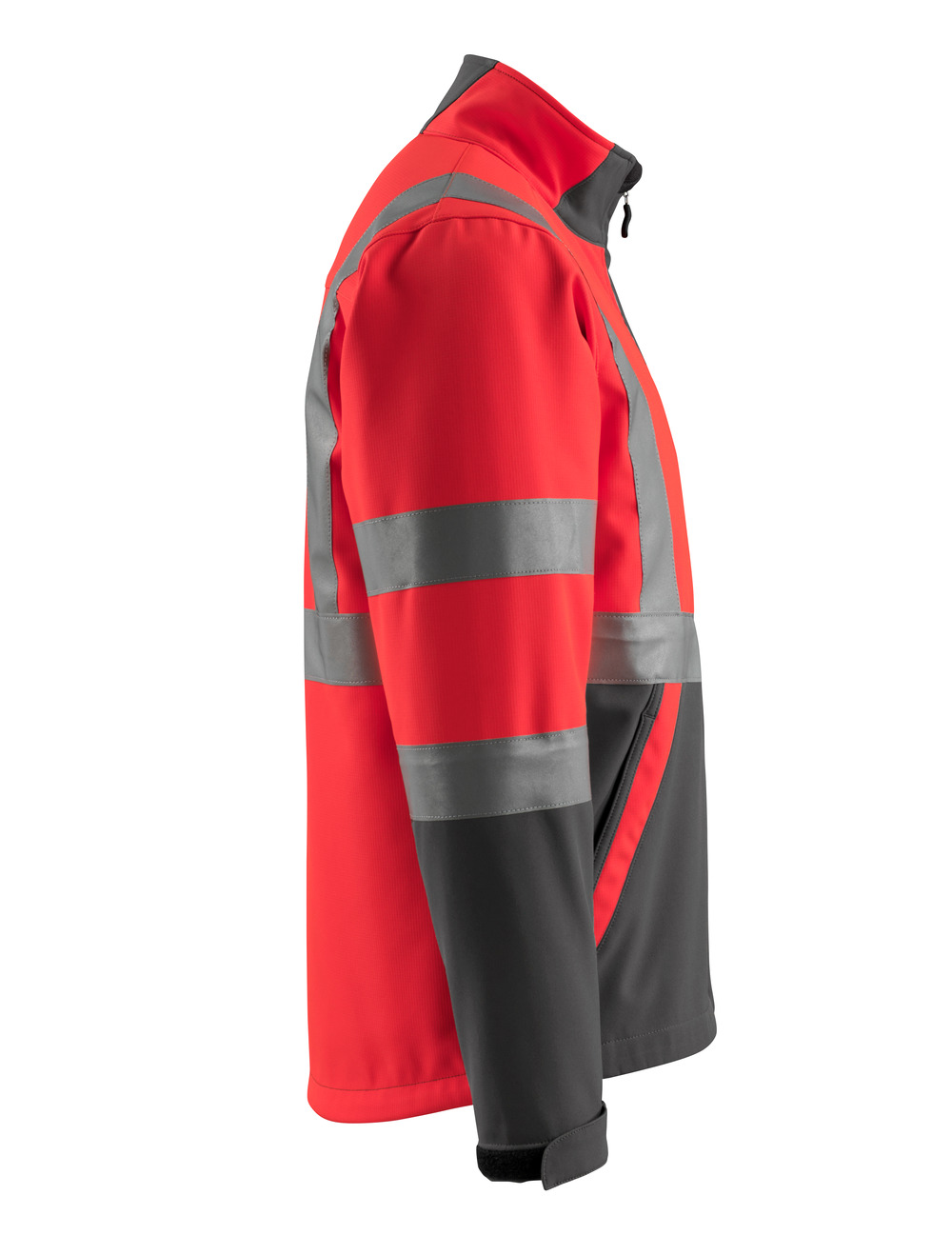 Softshelljacke SAFE LIGHT Hi-vis Rot/Dunkelanthrazit L