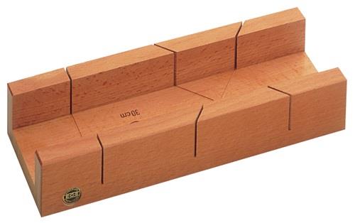 Gehrungsschneidlade L300xB62xH37mm Rotbuchenholz lack.