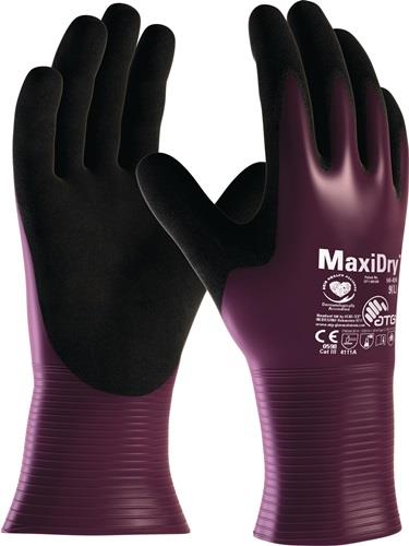 Chemiehandschuh MaxiDry® 56-426 Gr.10 lila/schwarz EN 388 PSA III ATG