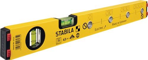 Wasserwaage 70 Electric 120cm Alu.gelb ± 0,5mm/m STABILA