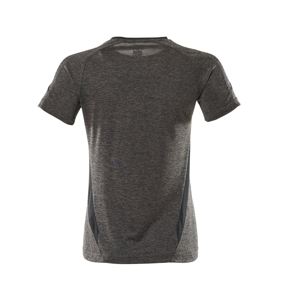 Damen-Passform T-Shirt ACCELERATE Dunkelanthrazit  meliert/Schwarz 2XLONE