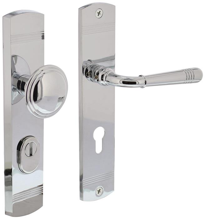 Schutzgarnitur Helena 38 84 mm chromfarbig 72 mm Verchromt