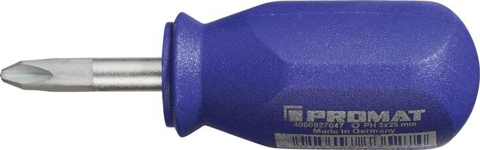 Schraubendreher 1-Komponentengriff Rundklinge PROMAT PH 2 6 mm