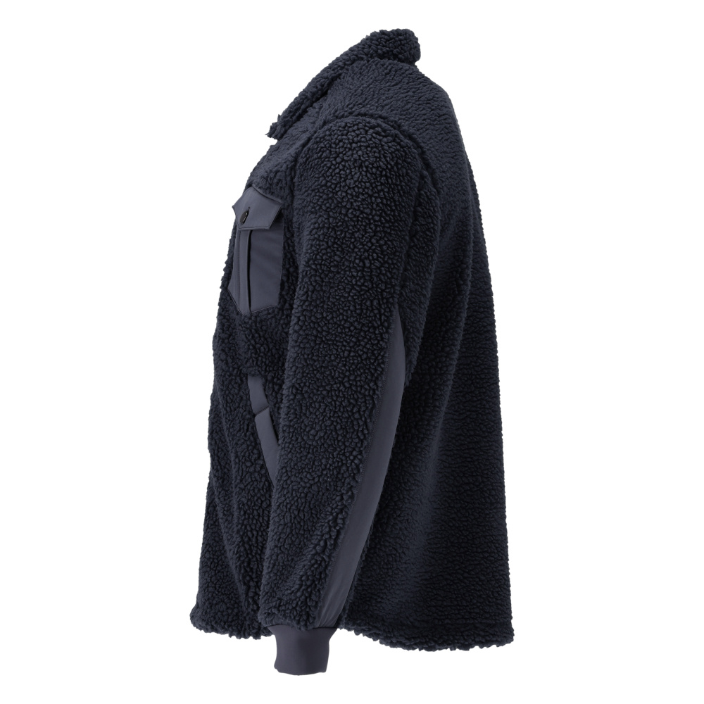 Faserpelz Hemd CUSTOMIZED Schwarzblau XL