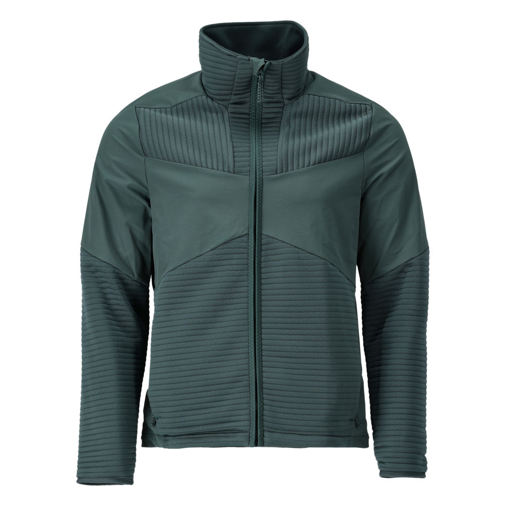 Fleecepullover mit Reißverschluss und Futter CUSTOMIZED Waldgrün M