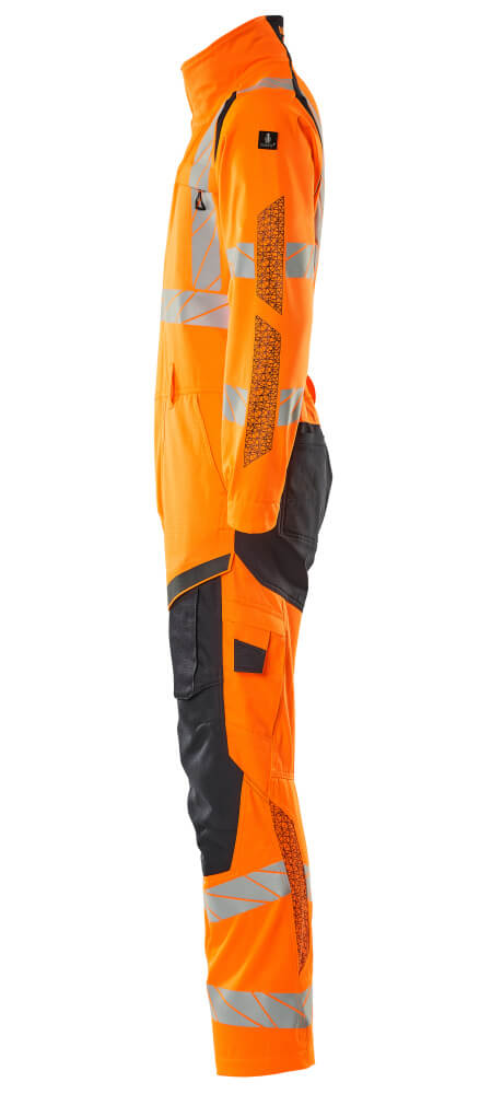 Overall mit Knietaschen ACCELERATE SAFE Hi-vis Orange/Schwarzblau 4XL