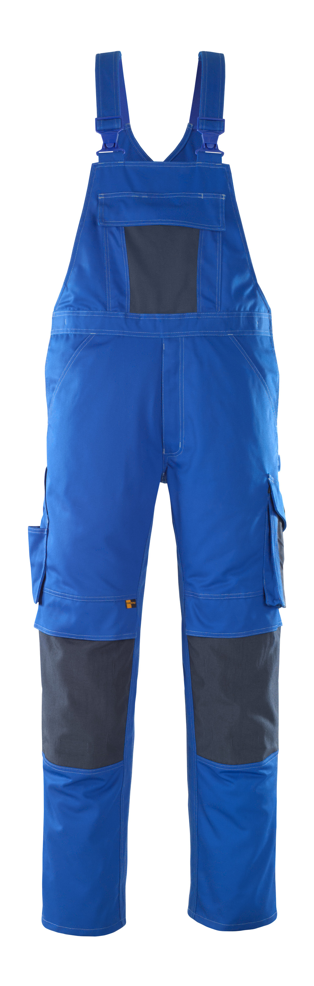 Latzhose mit Knietaschen UNIQUE Kornblau/Schwarzblau 76C48