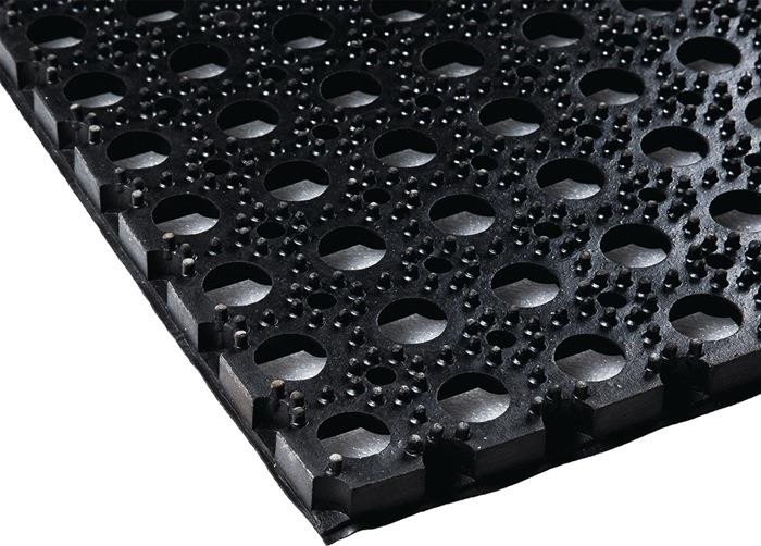 Gummi Ringmatte NR/SBR ohne Gewebeeinlage 0,8 m 1,2 m 0,96 m²