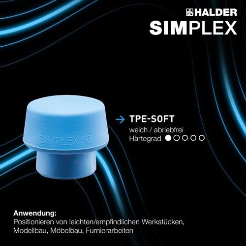 Schonhammer SIMPLEX L.330mm Kopf-D.50mm weich/mittelhart HO