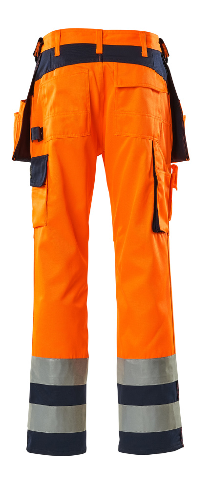 Hose mit Hängetaschen SAFE COMPETE Hi-vis Orange/Marine 82C44