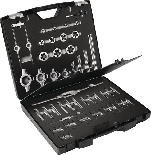 Gewindeschneidzeugsatz M3-M20 54tlg.HSS Ku.-Kass.TECWERK
